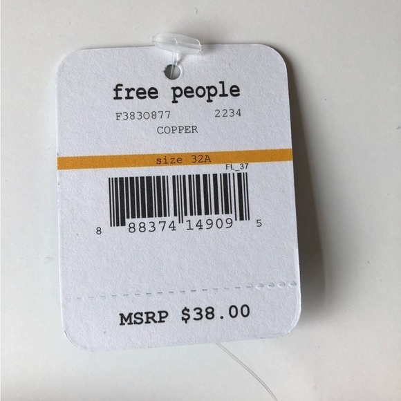 Free People Bra Triangle Lace Copper 32A New - Picture 2 of 7